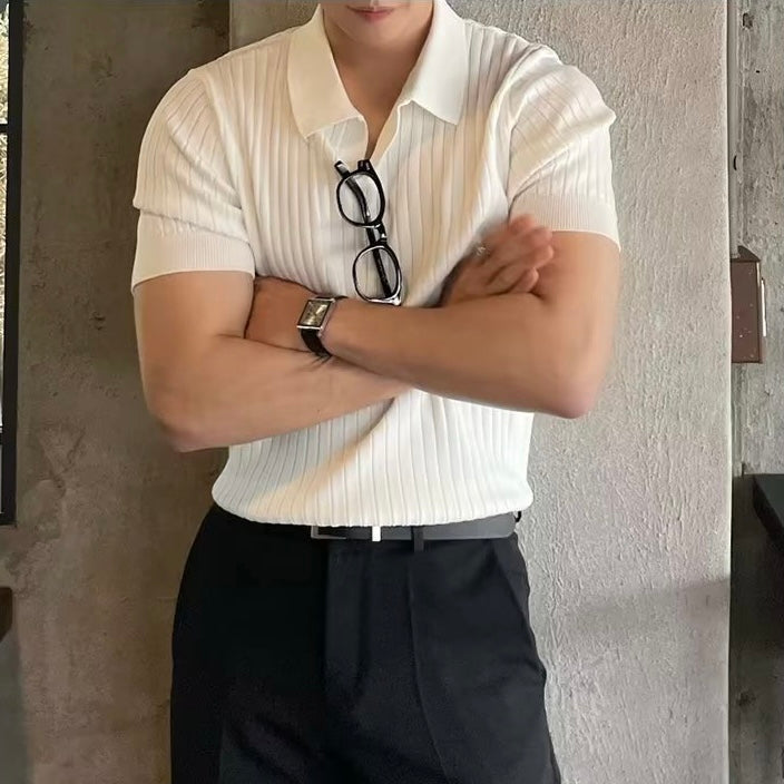 Dalviora™ | Polo Casual CHUNCHEON – Col en V Élégant