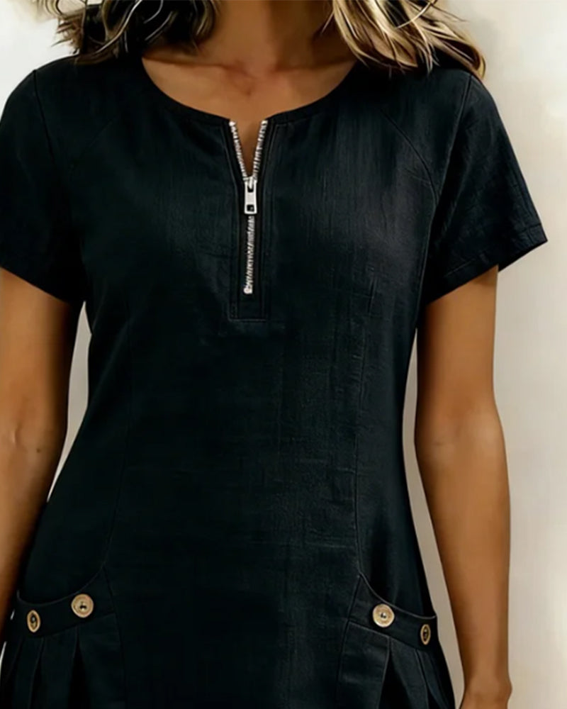 Dalviora™ | Robe Casual Manches Courtes Ela