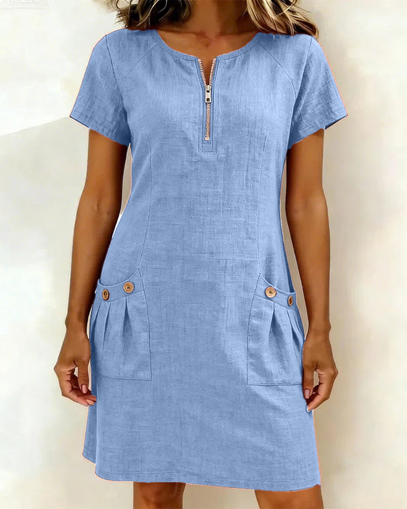 Dalviora™ | Robe Casual Manches Courtes Ela