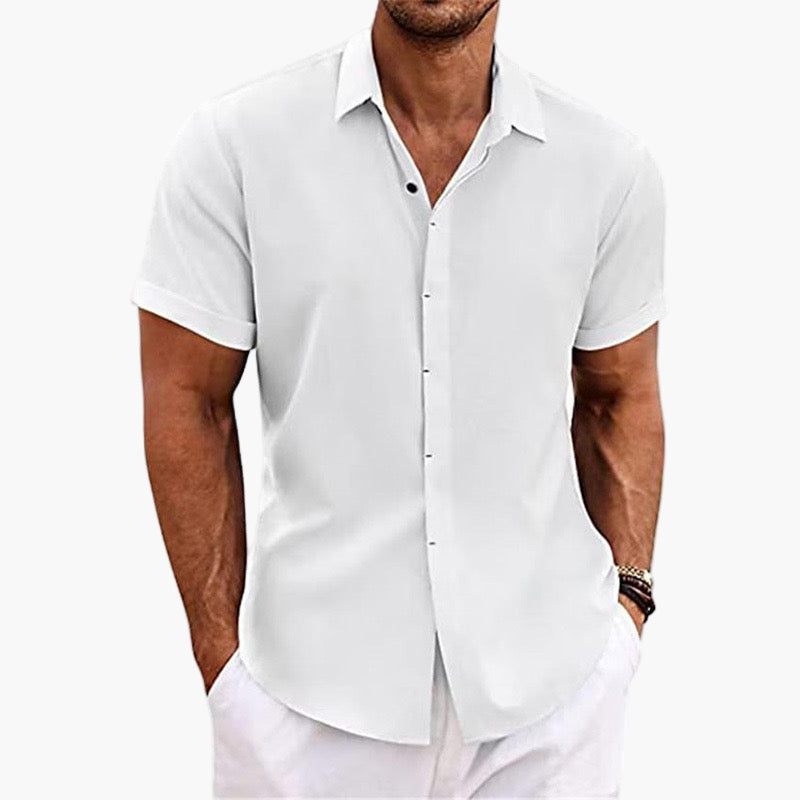 Dalviora™ | Kurzärmeliges Leinenhemd MIAMI