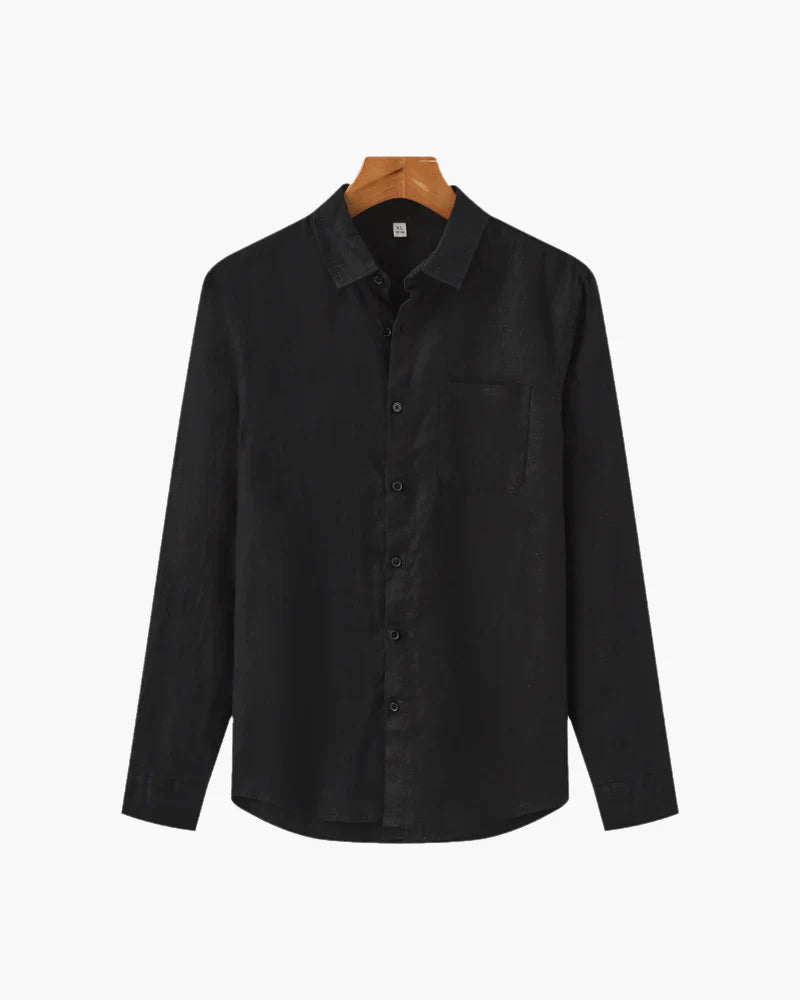 Dalviora™ | Leinenhemd PORTOFINO – 100% Leinen, Oversize, Herren