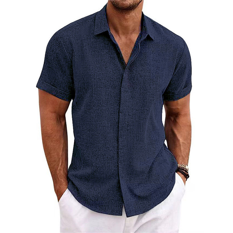 Dalviora™ | Kurzärmeliges Leinenhemd MIAMI