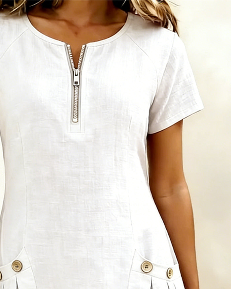 Dalviora™ | Robe Casual Manches Courtes Ela