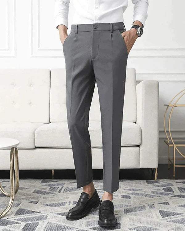 Dalviora™ | Pantalon Slim Stretch MILANO – Pinces Nettes Tissu Stretch Homme