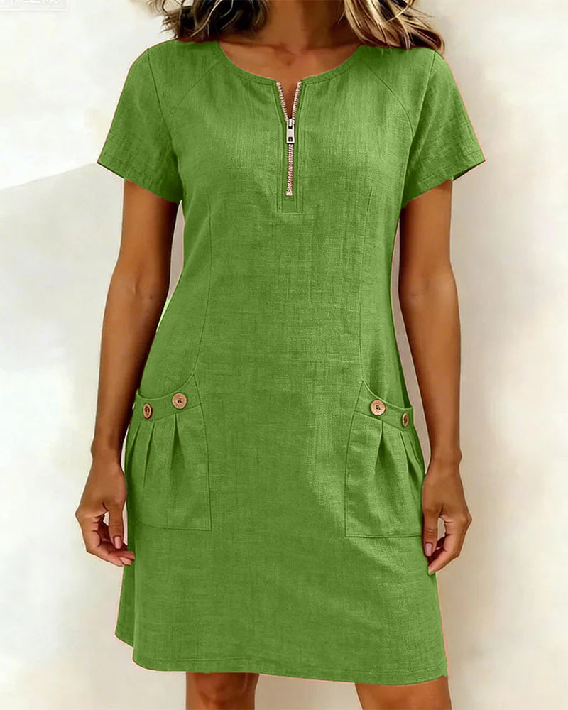 Dalviora™ | Robe Casual Manches Courtes Ela