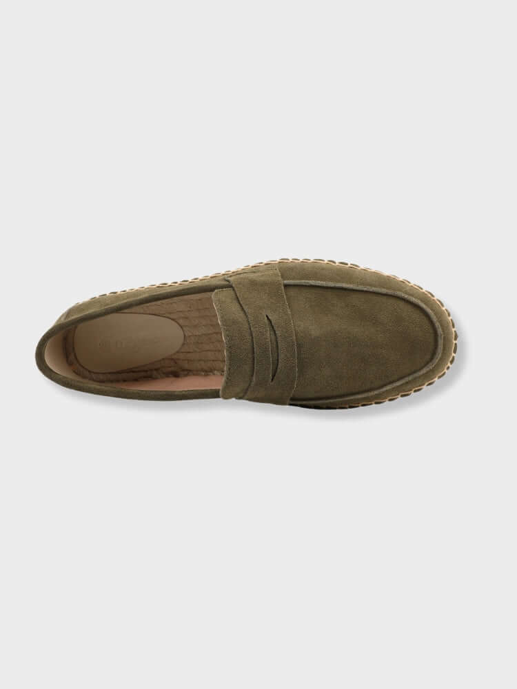 Dalviora™ | SAINT-TROPEZ Mokassins – Braunes Wildleder, Jutesohle, Slip-On für Herren