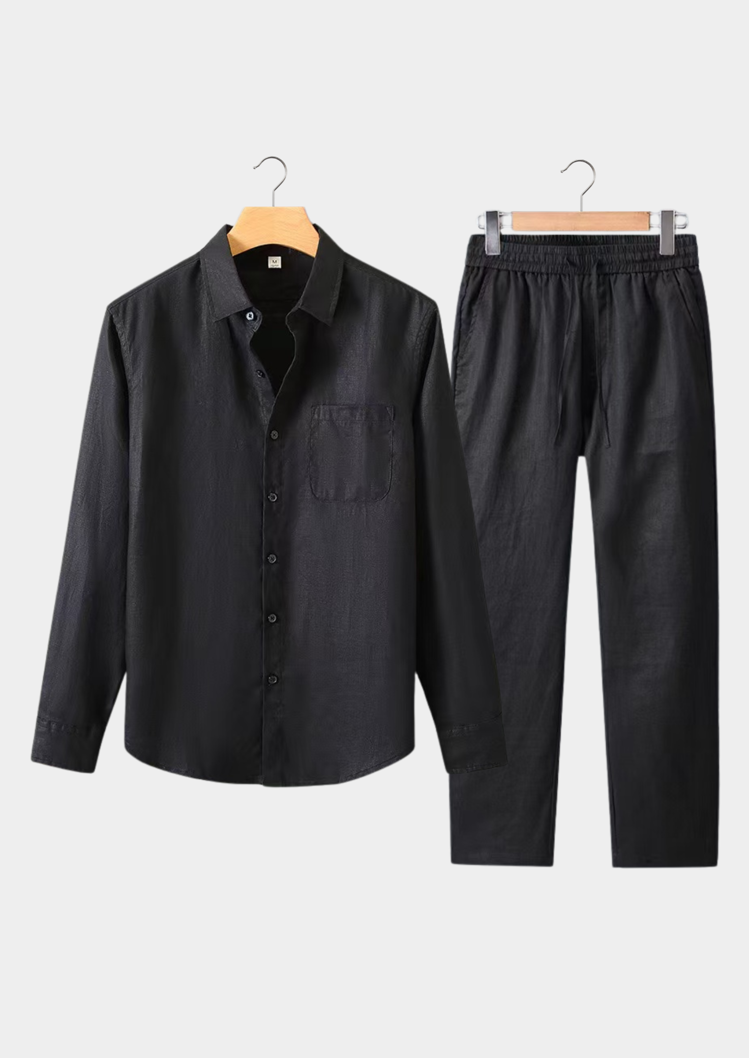 Dalviora™ | Dolce Vita Long Sleeve Summer Set – Black