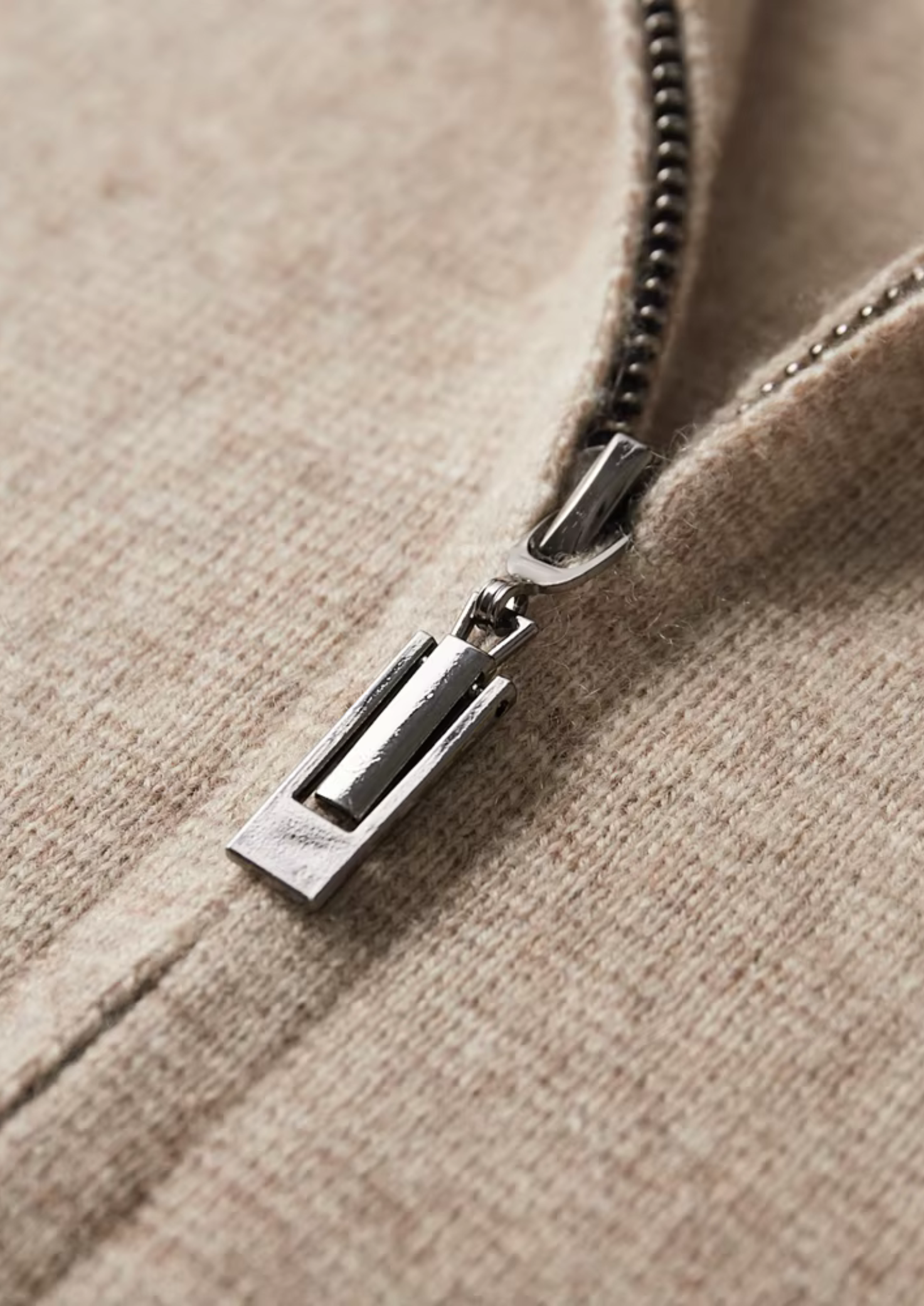 Dalviora™ | Cardigan Polo Zip en Laine Mérinos Extra-Fine