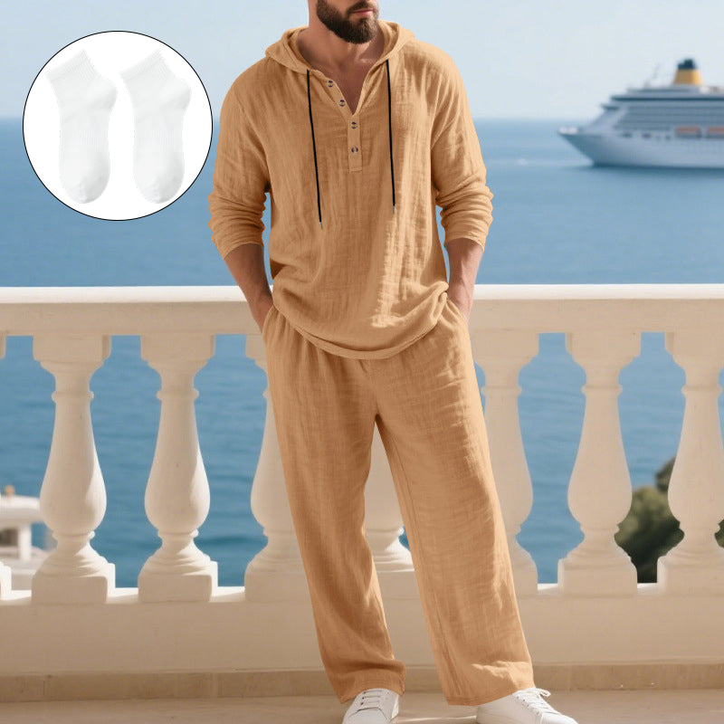 Dalviora™ | Ensemble 2 Pièces Homme – Haut À Capuche & Pantalon Casual