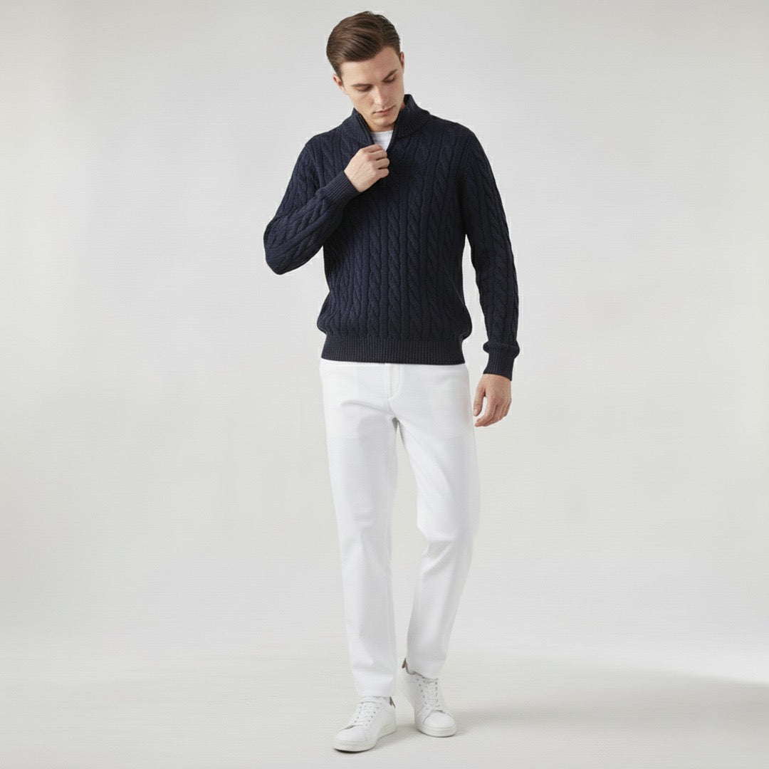 Dalviora™ | Tenue Printemps Polo Brunch – Ensemble Homme Chic