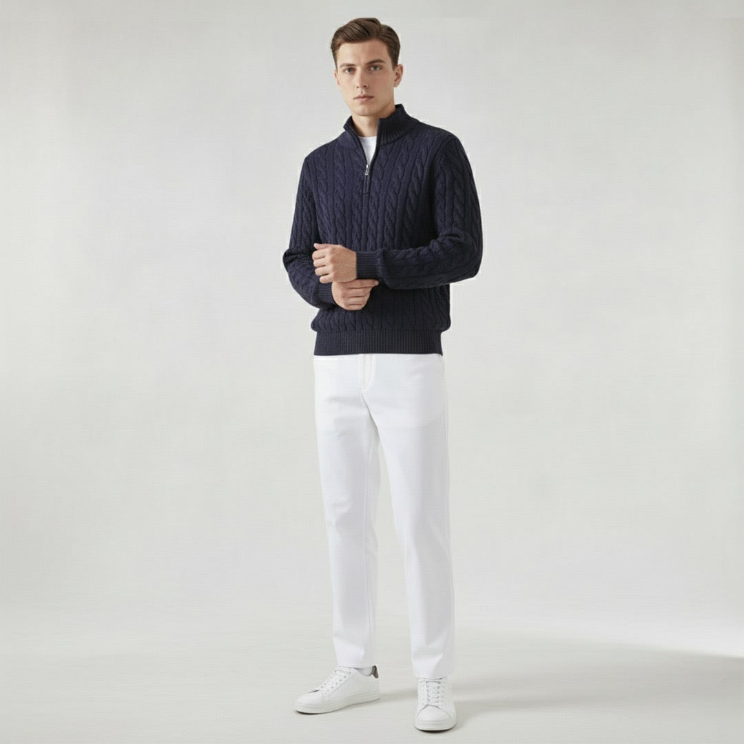 Dalviora™ | Tenue Printemps Polo Brunch – Ensemble Homme Chic