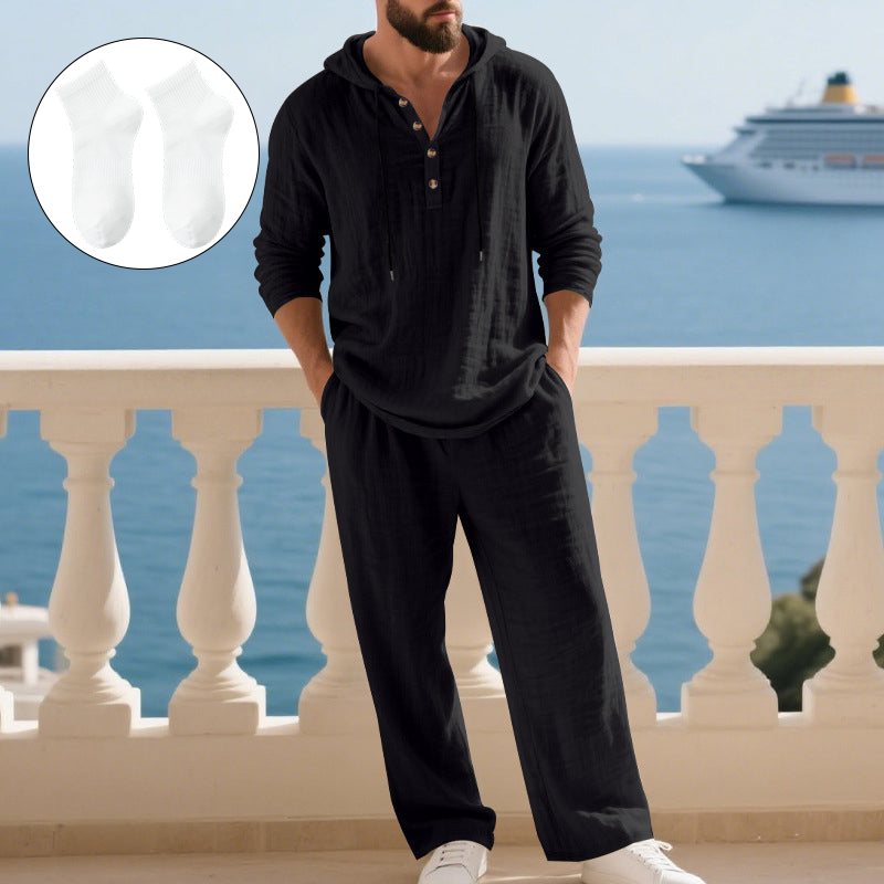 Dalviora™ | Ensemble 2 Pièces Homme – Haut À Capuche & Pantalon Casual