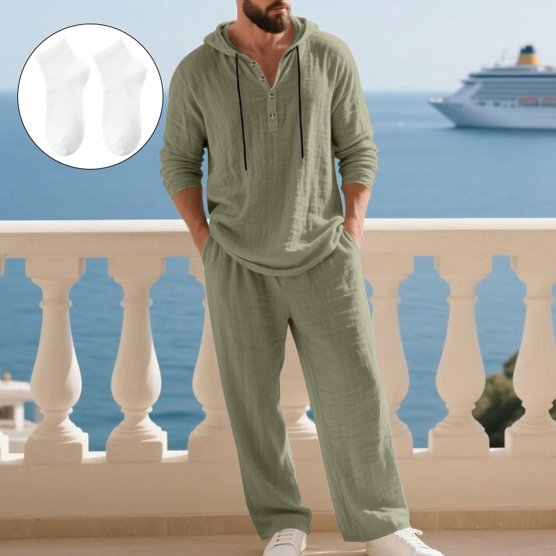 Dalviora™ | Ensemble 2 Pièces Homme – Haut À Capuche & Pantalon Casual