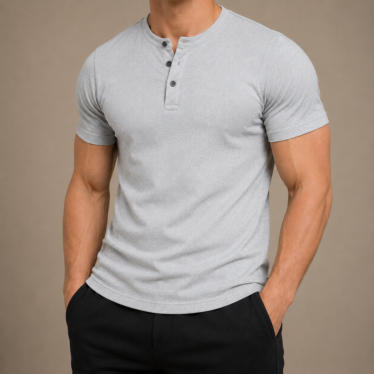 Dalviora™ | Henley Tee Slim Fit pour Homme