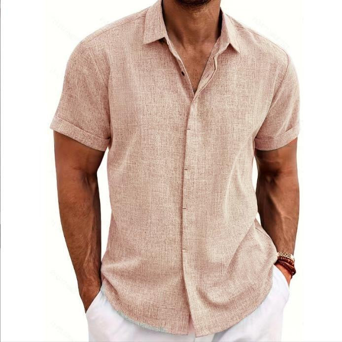 Dalviora™ | Miami Short-Sleeve Linen Shirt