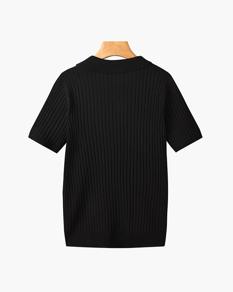Dalviora™ | Polo Casual CHUNCHEON – Col en V Élégant