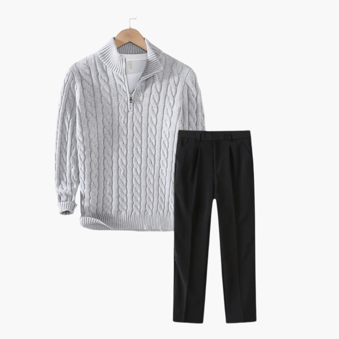 Dalviora™ | Tenue Printemps City Walk – Ensemble Pull & Pantalon