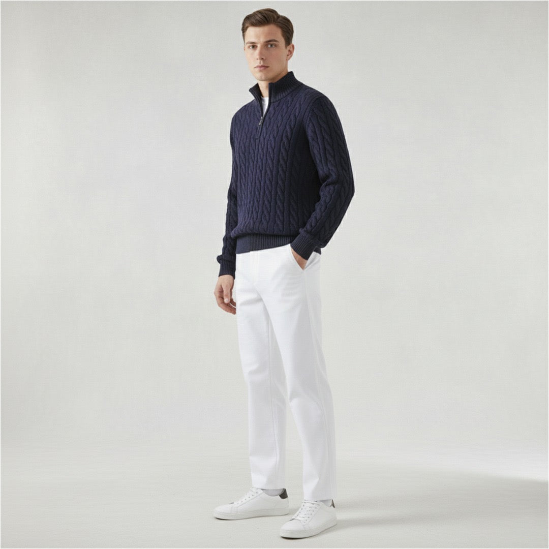 Dalviora™ | Tenue Printemps Polo Brunch – Ensemble Homme Chic