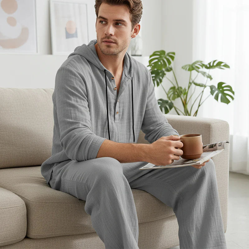 Dalviora™ | Men's 2-Piece Set – Loose Hoodie & Casual Pants