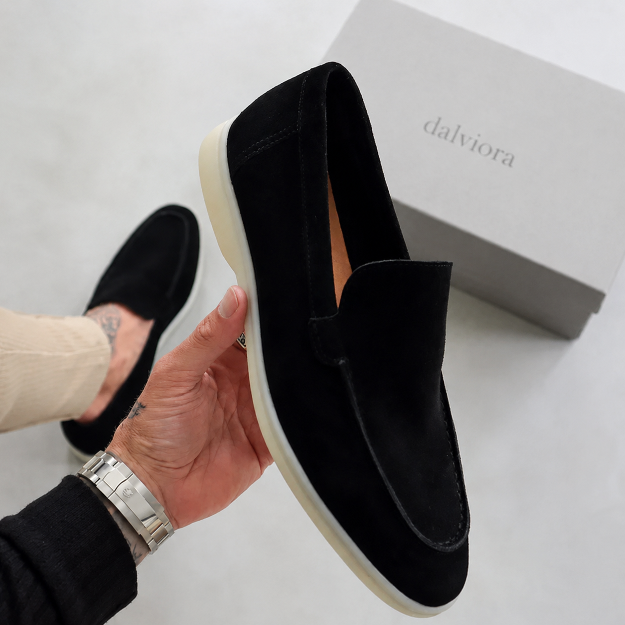 Dalviora™ | Mocassins Daim Élégants – 5 Couleurs Semelle Rembourrée Homme
