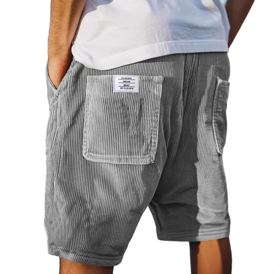 Dalviora™ | MATTEO Corduroy Shorts – 6 Colors Men's Elastic Waist