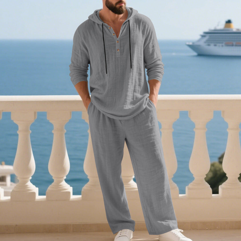 Dalviora™ | Men's 2-Piece Set – Loose Hoodie & Casual Pants