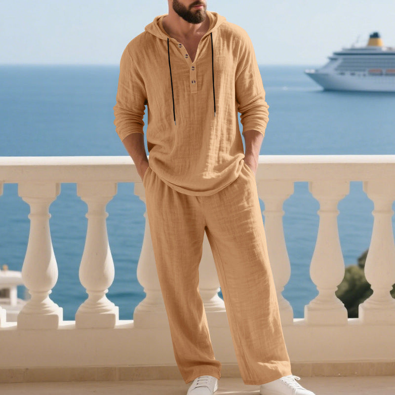 Dalviora™ | Men's 2-Piece Set – Loose Hoodie & Casual Pants