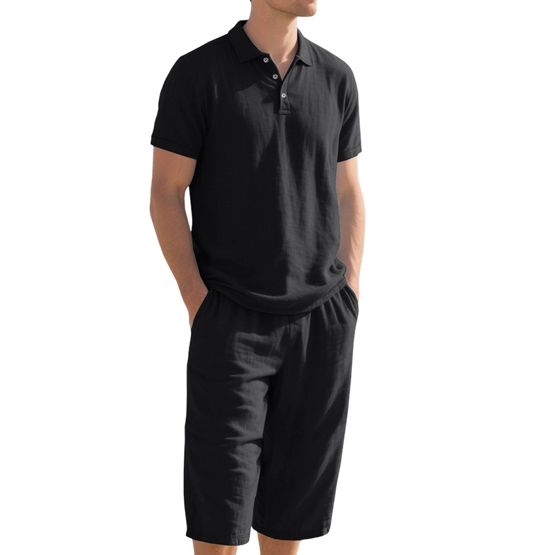 Dalviora™ | Ensemble chemise et pantalon décontracté en lin pour homme